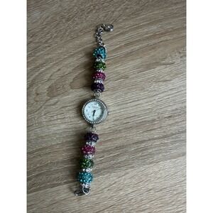Figaro Couture Rhinestone Watch Women's Needs Battery Multicolored Feminine